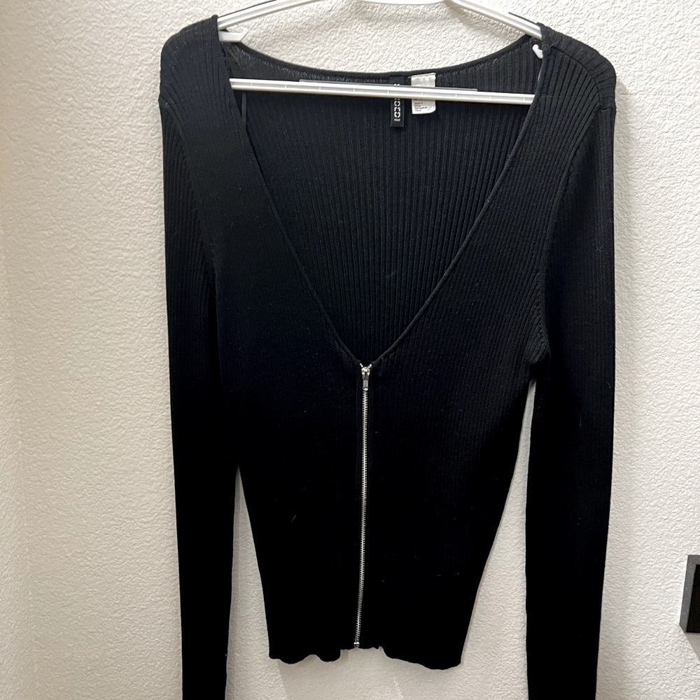 H&M Divided Ribbed Sweater Top